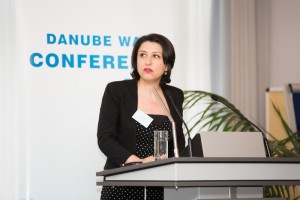 Mrs. Evis Gjebrea, Vice General Director, Tirana WSS Company at the Conference