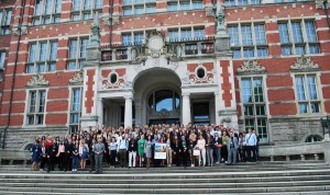 Participants at the Conference in front of the Gdańsk University of Technology building