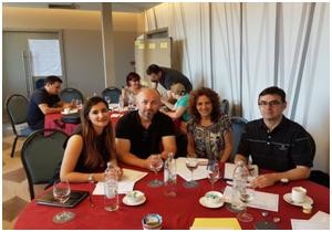 Znj. Arbana Kola (majtas), Specialiste për Zhvillimin e Kurseve në Furnizimin dhe Trajtimin e Ujit të Pijshëm, të SHUKALB, mes përfaqësuesve të tjerë gjatë workshopit të dytë në Zagreb