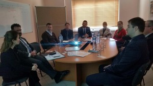 Stafi i SHUKALB dhe delegacioni Hungarez gjatë takimit të përbashkët Foto nga SHUKALB 